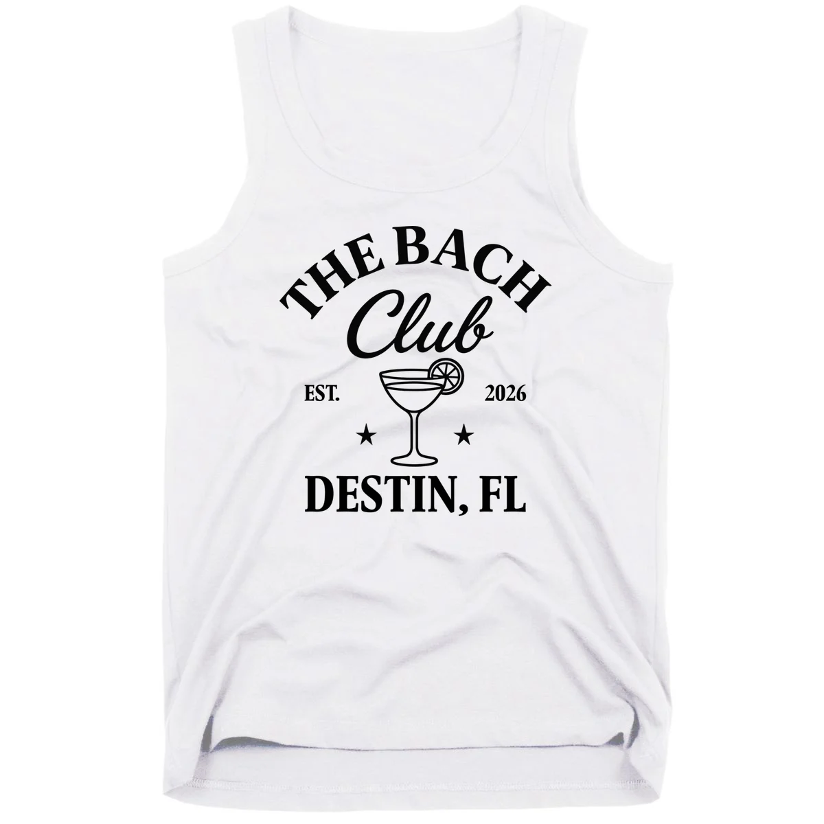 The Bach Club Custom Personalized Bachelorette Tank Top - Front