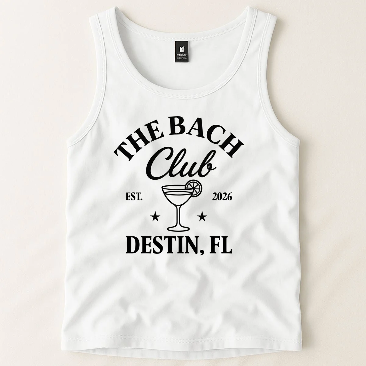 The Bach Club Custom Personalized Bachelorette Tank Top - Front 1