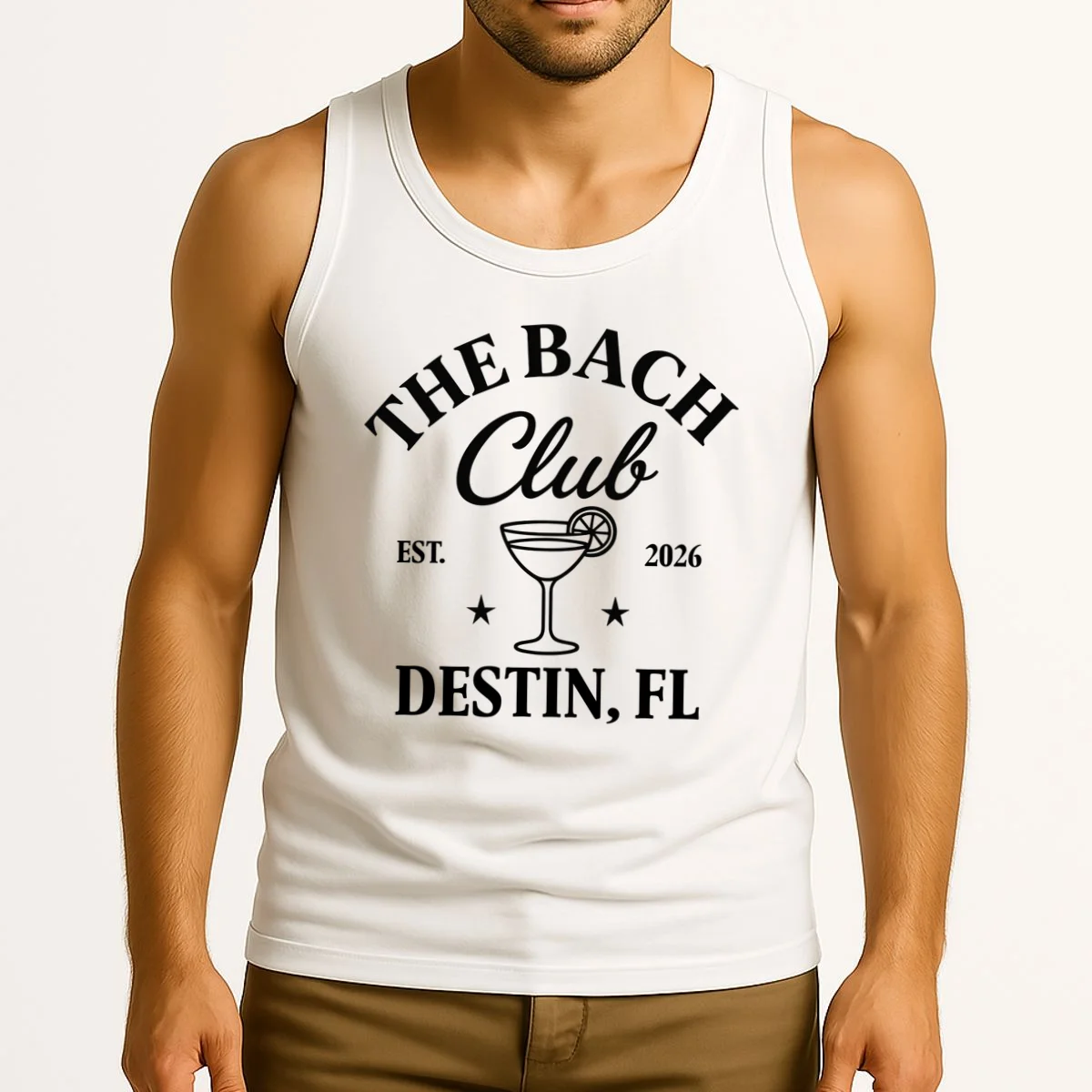 The Bach Club Custom Personalized Bachelorette Tank Top - Front 2