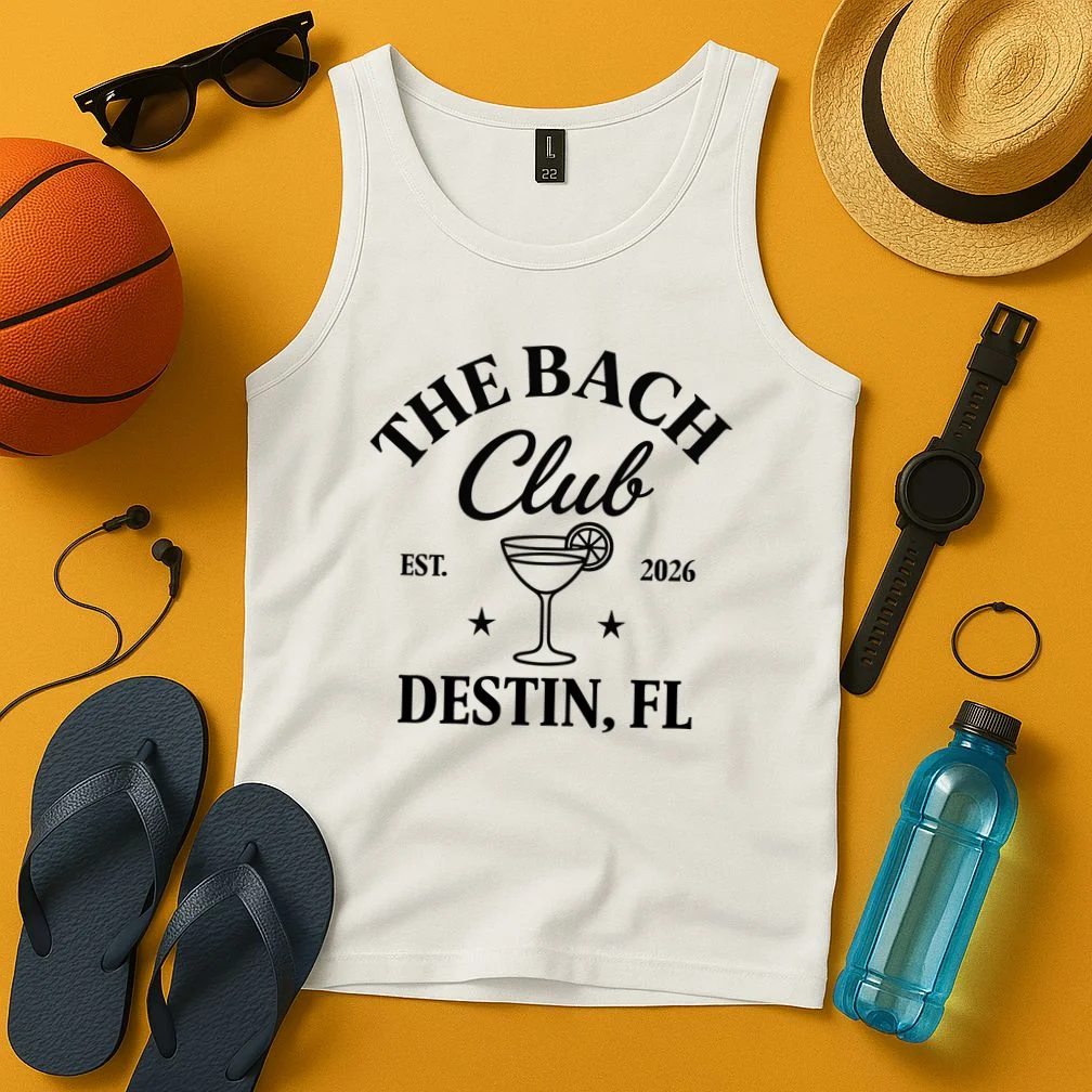 The Bach Club Custom Personalized Bachelorette Tank Top - Front 3