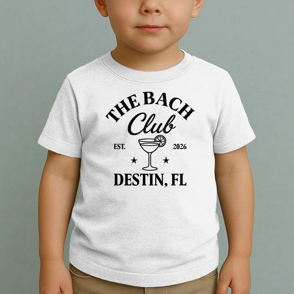 The Bach Club Custom Personalized Bachelorette Toddler T-Shirt - Front 1