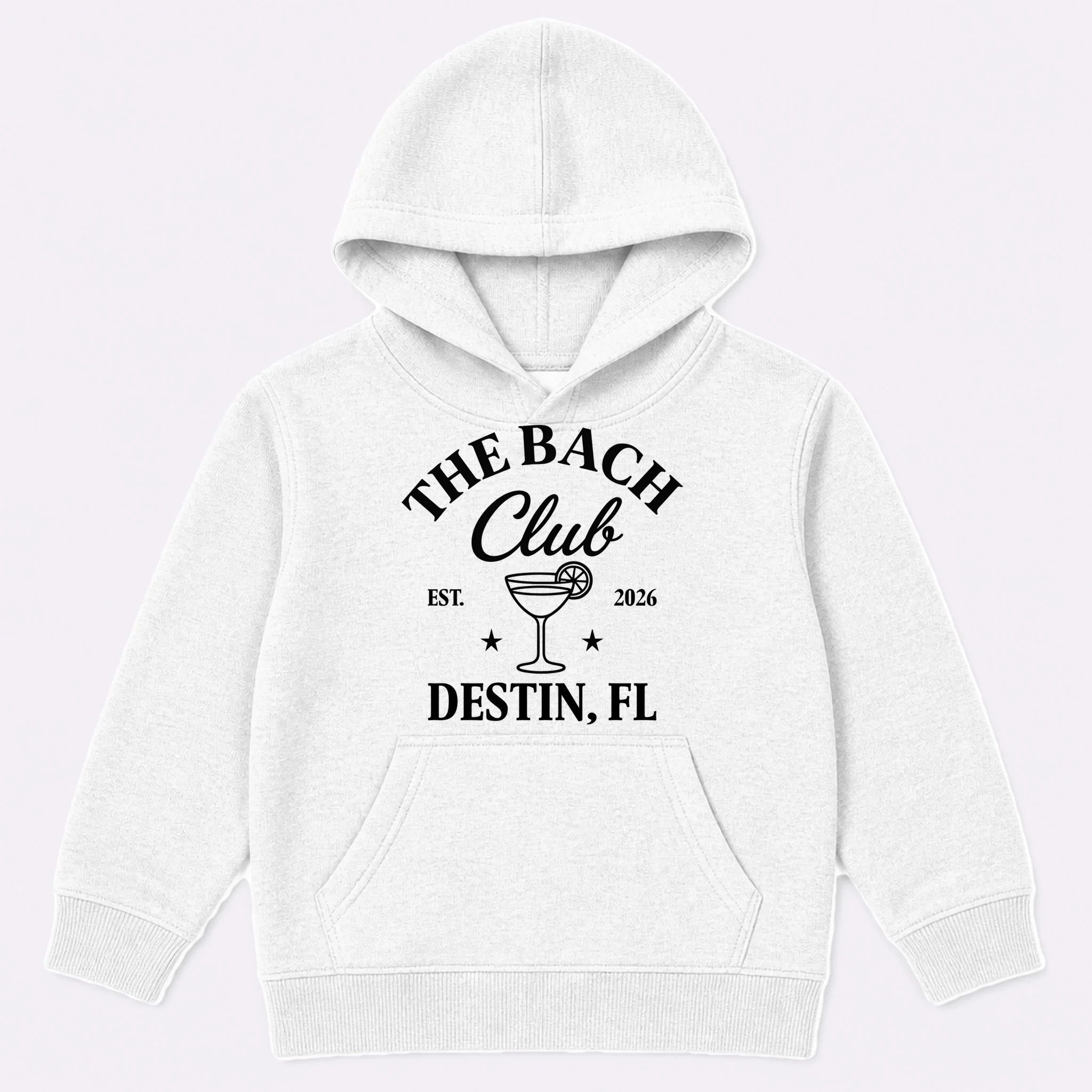 The Bach Club Custom Personalized Bachelorette Kids Hoodie Front