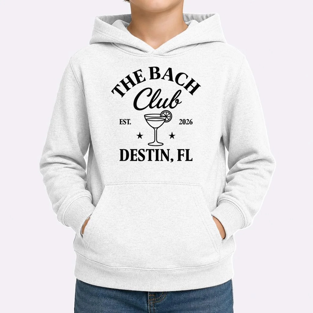 The Bach Club Custom Personalized Bachelorette Kids Hoodie - Front 1