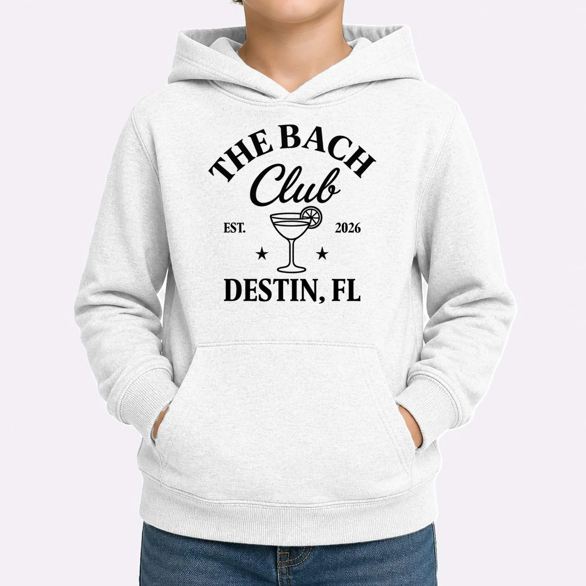 The Bach Club Custom Personalized Bachelorette Kids Hoodie - Front 1