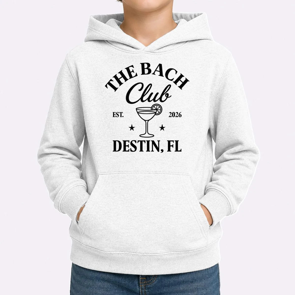The Bach Club Custom Personalized Bachelorette Kids Hoodie - Front 1