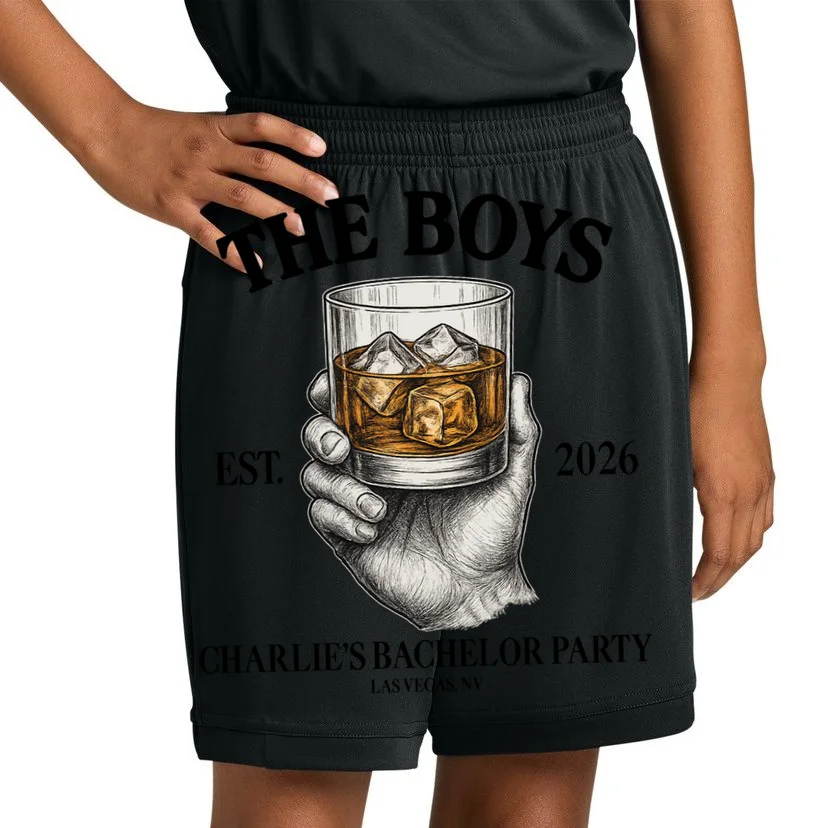 The Boys Custom Bachelor Party Kids Shorts - Front 1