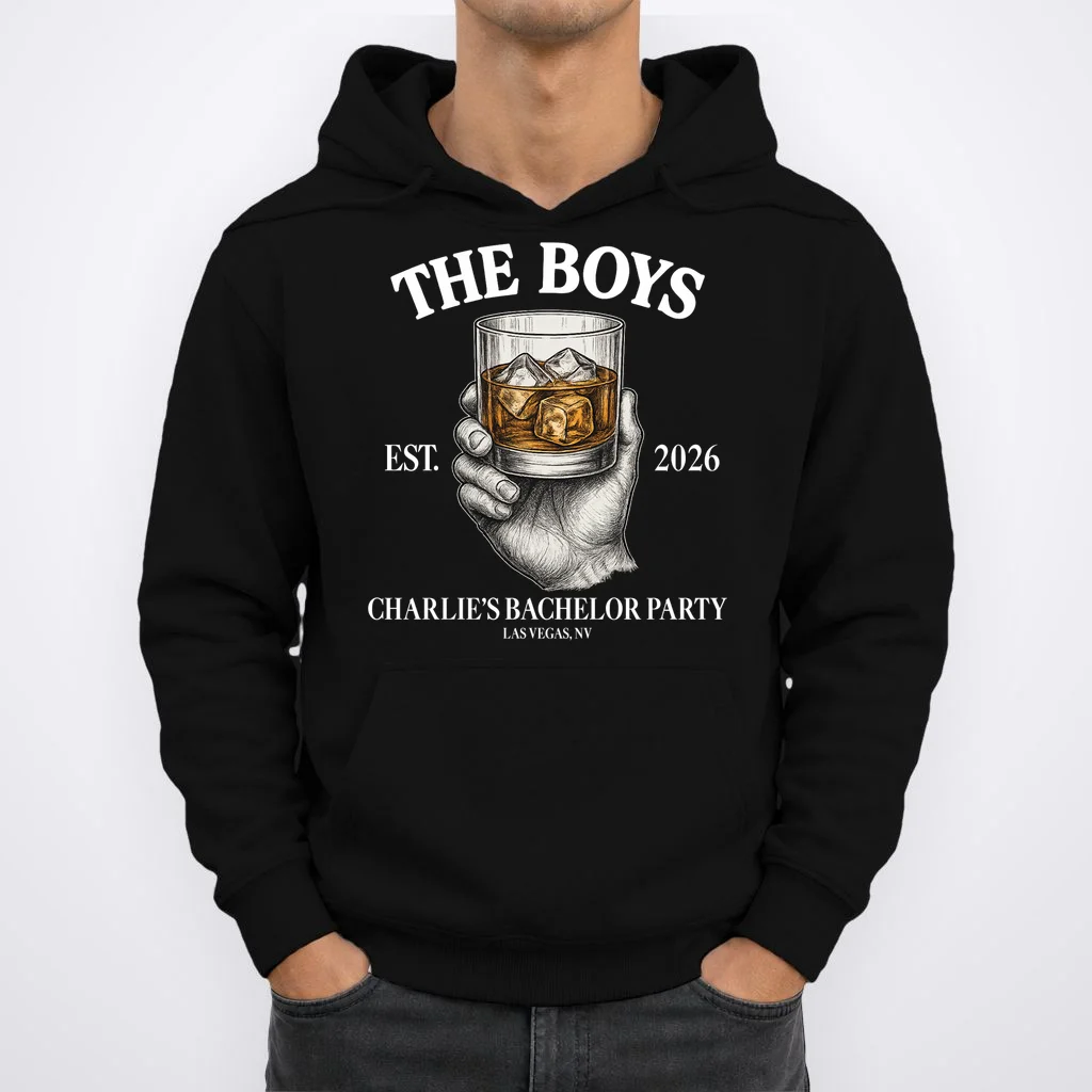 The Boys Custom Bachelor Party Hoodie - Front 1