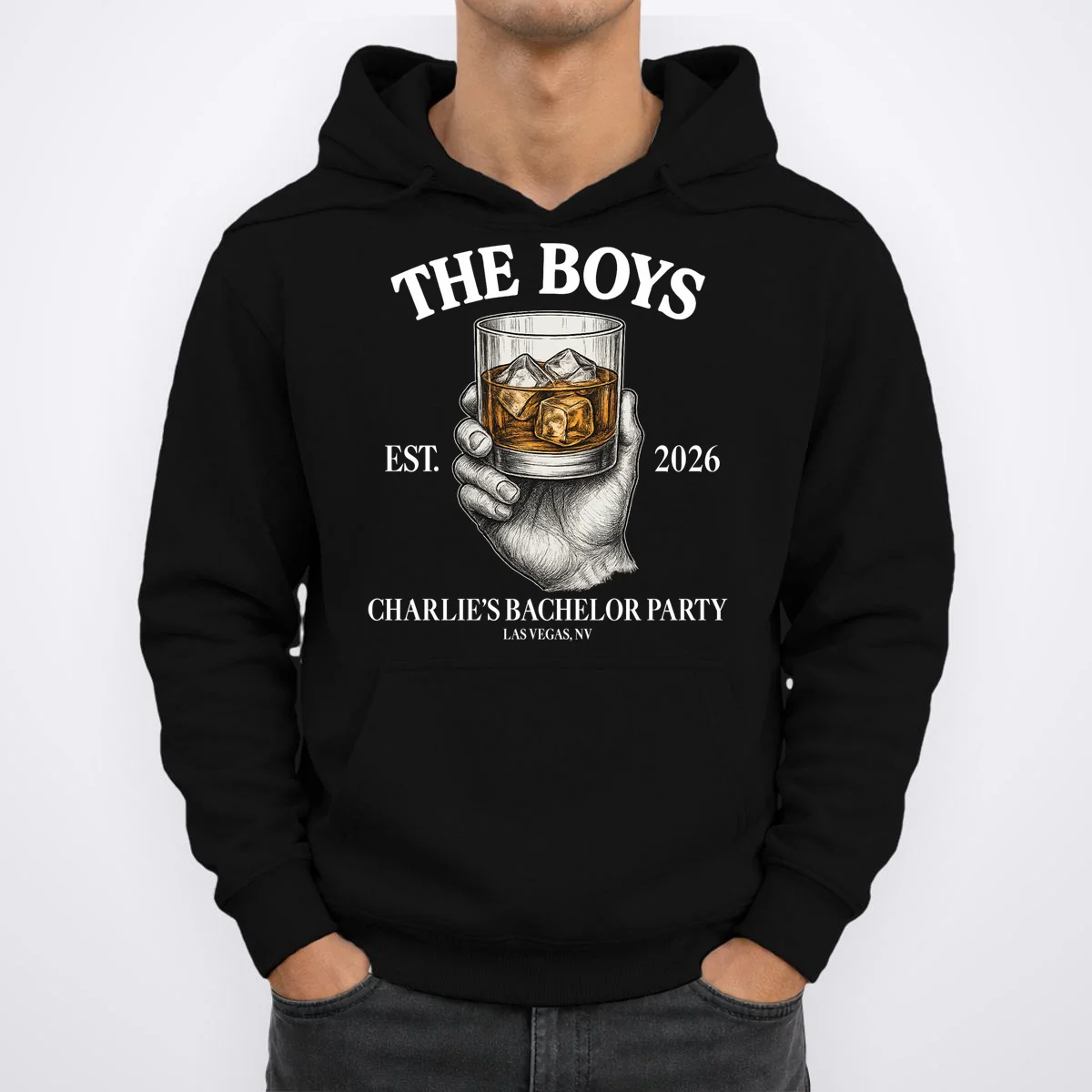 The Boys Custom Bachelor Party Hoodie - Front 1