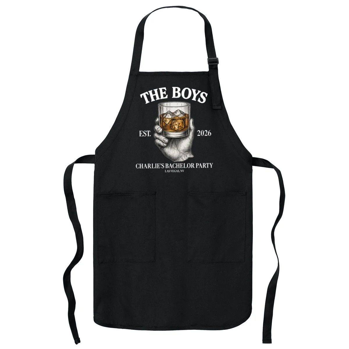 The Boys Custom Bachelor Party Apron - Front