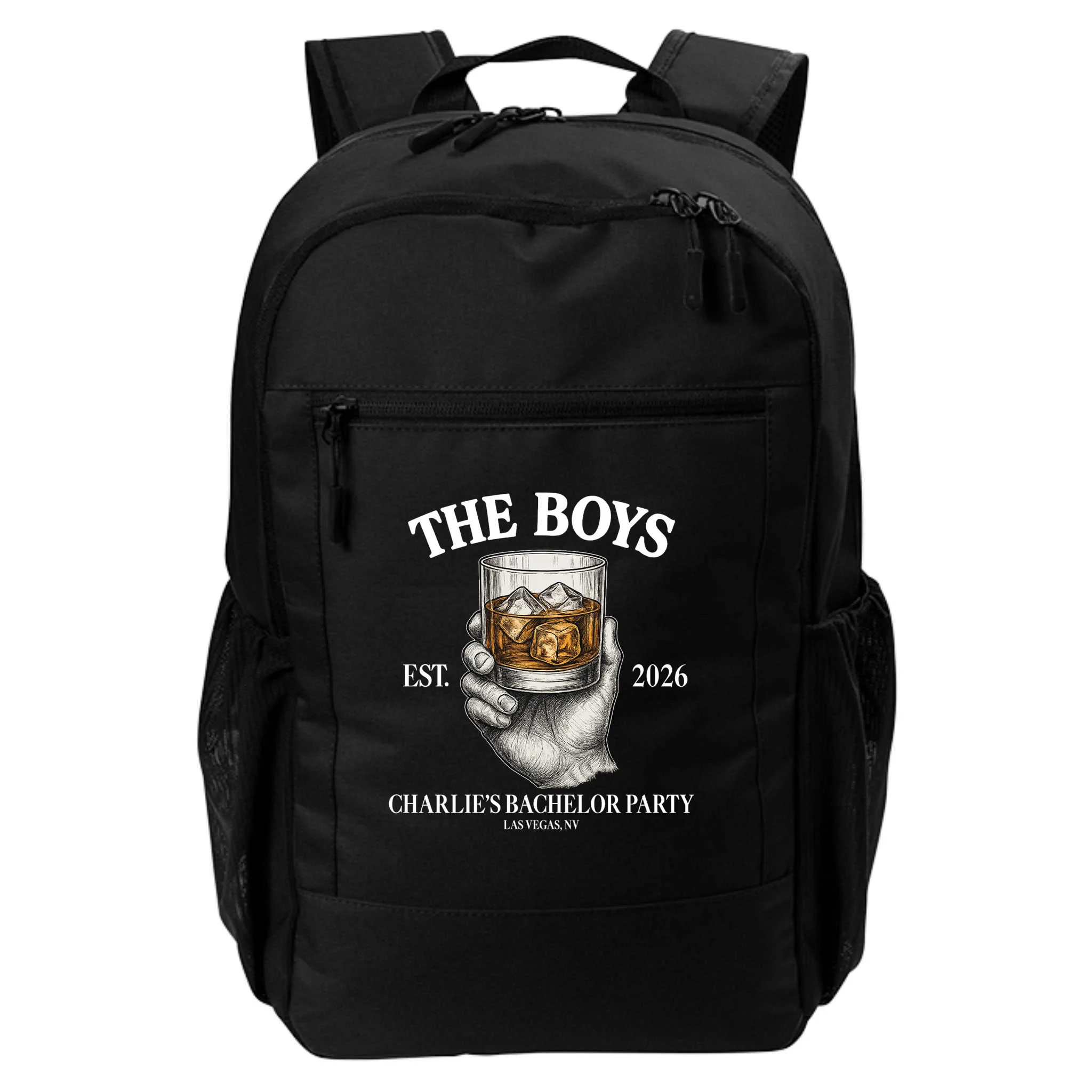 The Boys Custom Bachelor Party Backpack - Front