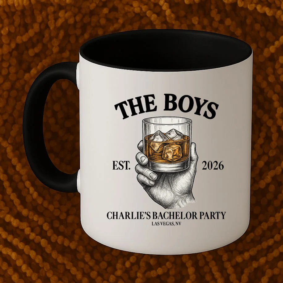 The Boys Custom Bachelor Party Coffee Mug - Front 1