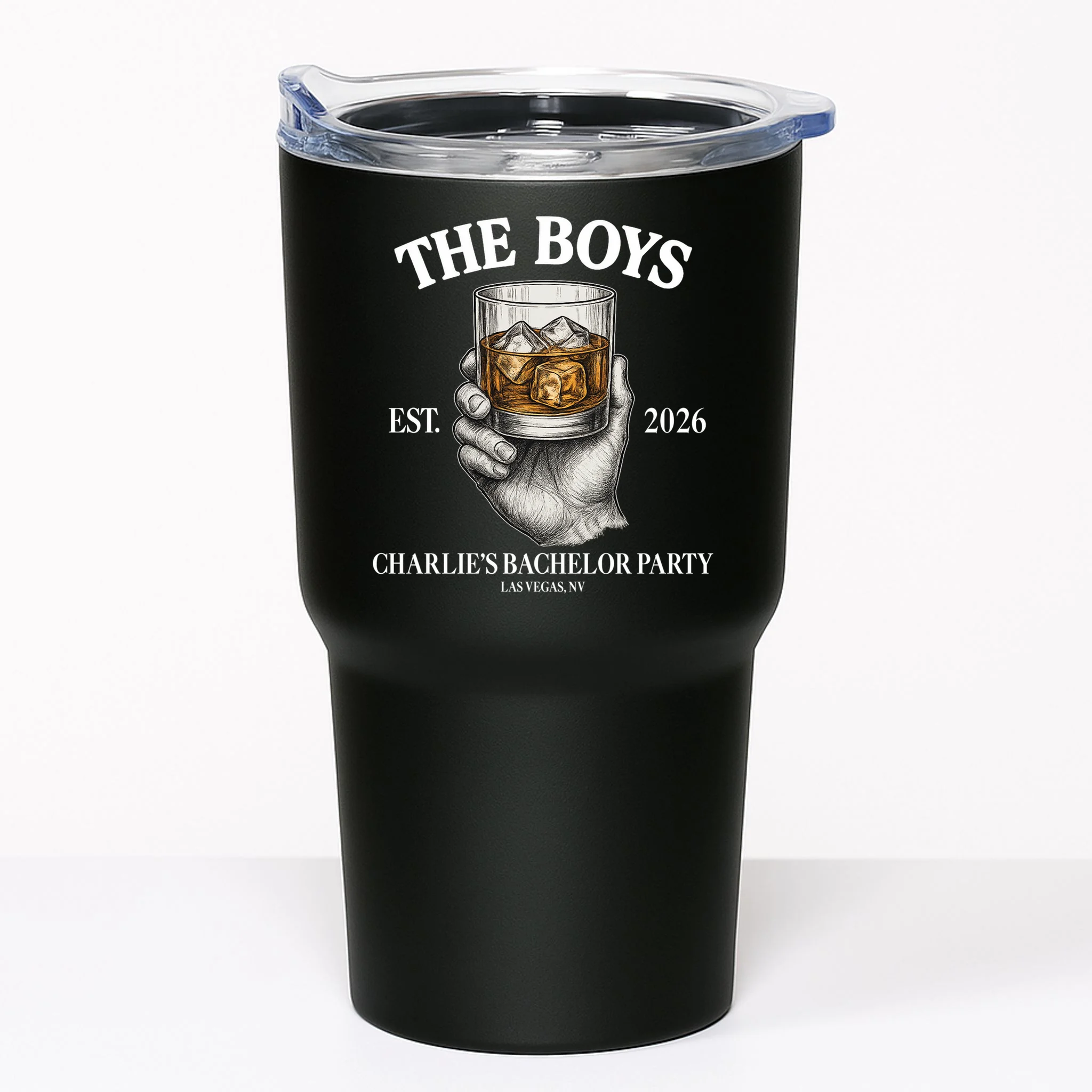The Boys Custom Bachelor Party 20oz Tumbler - Front