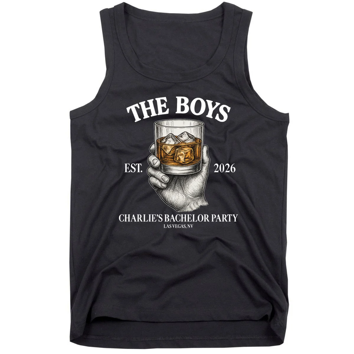 The Boys Custom Bachelor Party Tank Top - Front