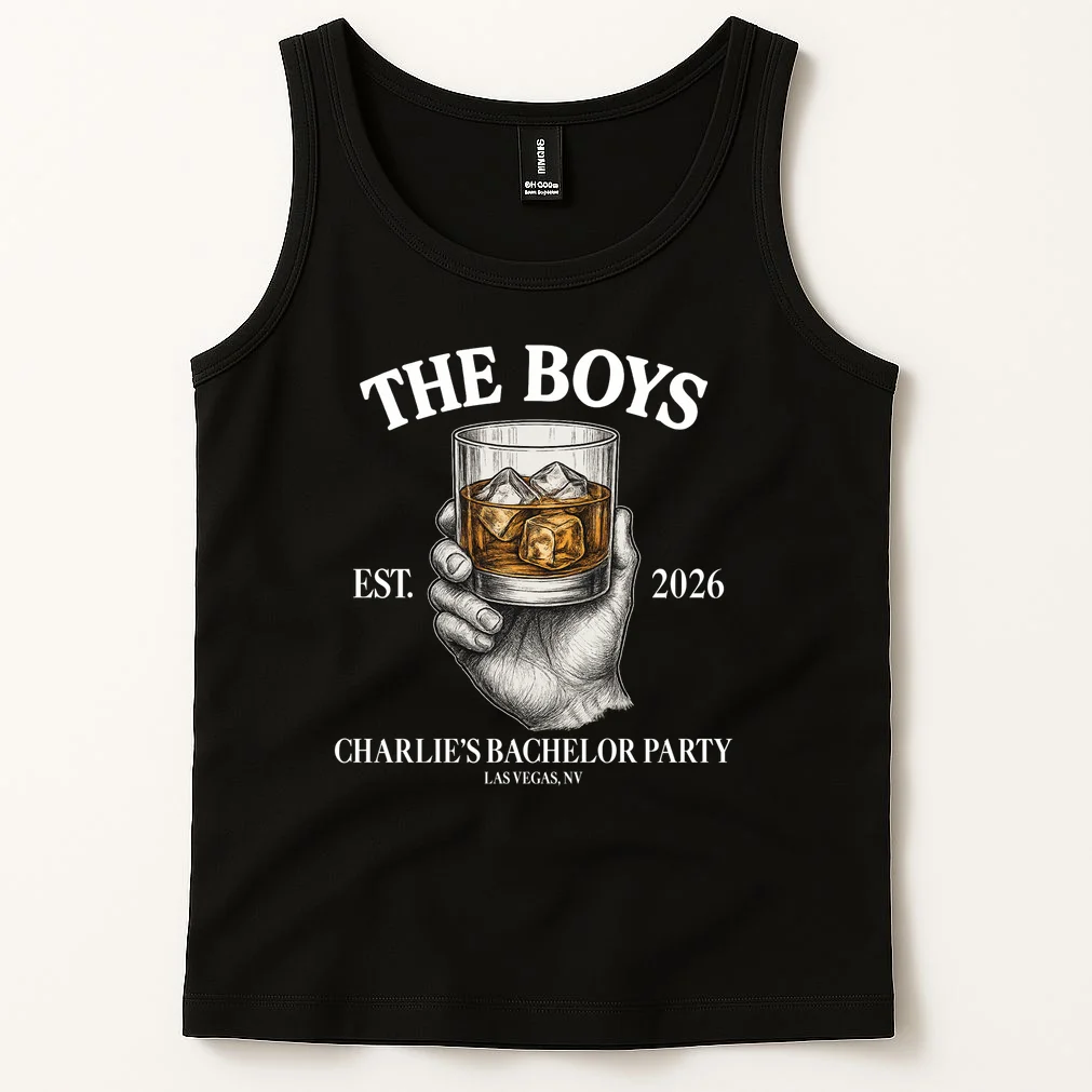 The Boys Custom Bachelor Party Tank Top - Front 1