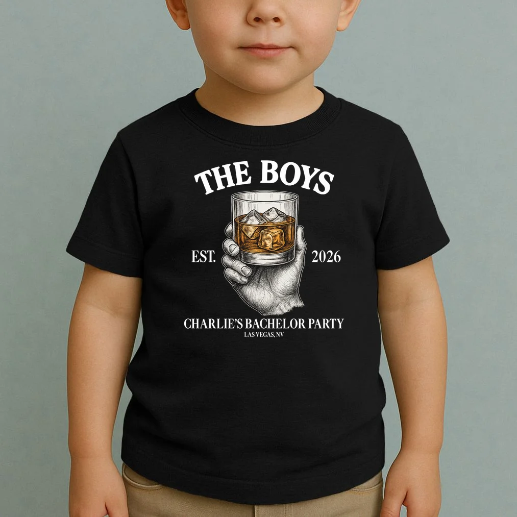 The Boys Custom Bachelor Party Toddler T-Shirt - Front 1