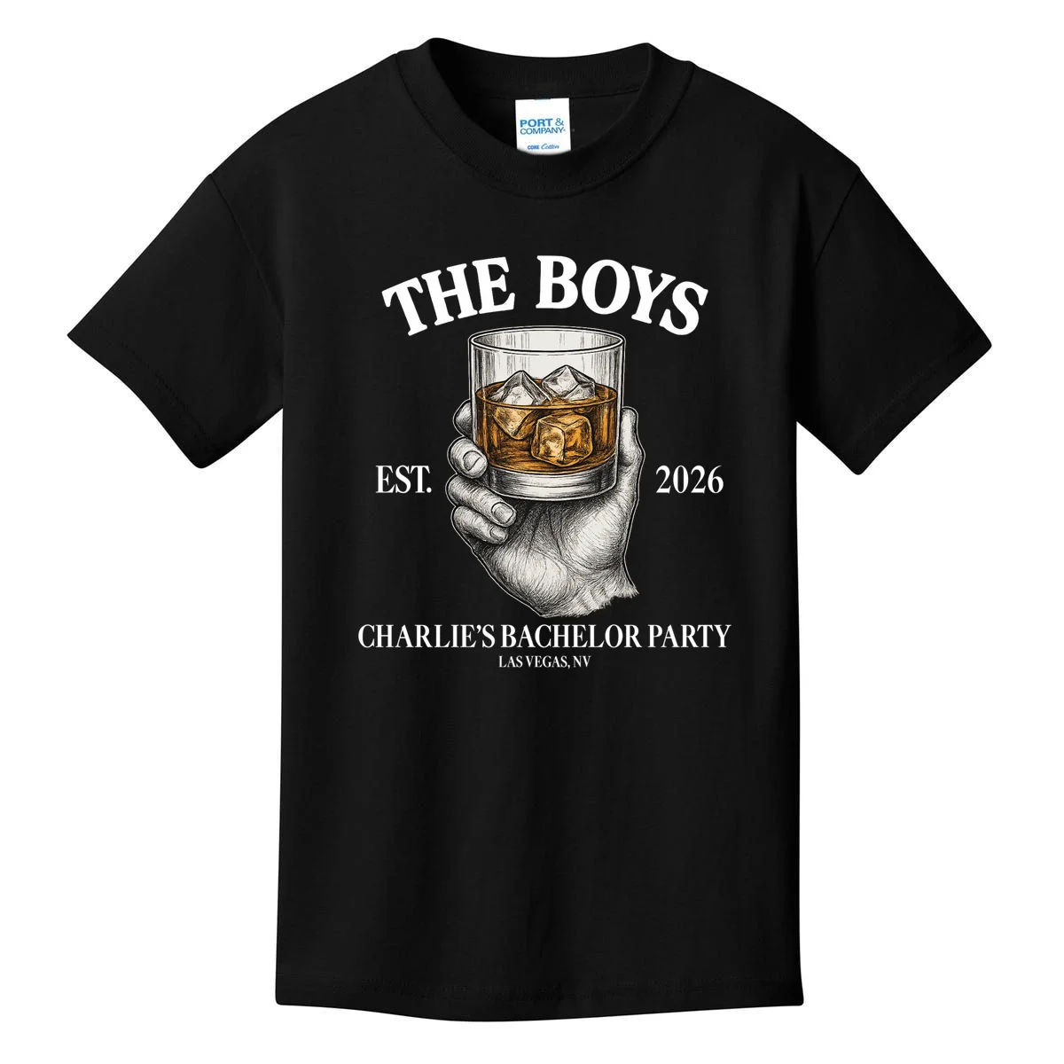 The Boys Custom Bachelor Party Kids T-Shirt - Front