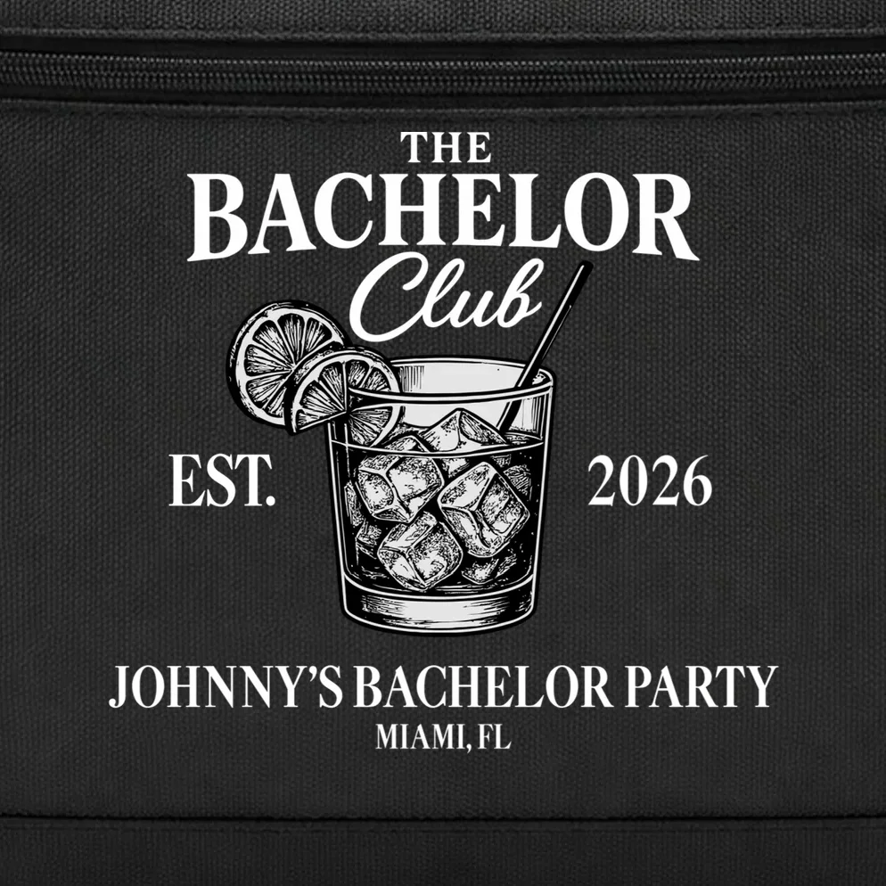 The Bachelor Club Custom Bachelor Party Briefcase - Front - Close-up
