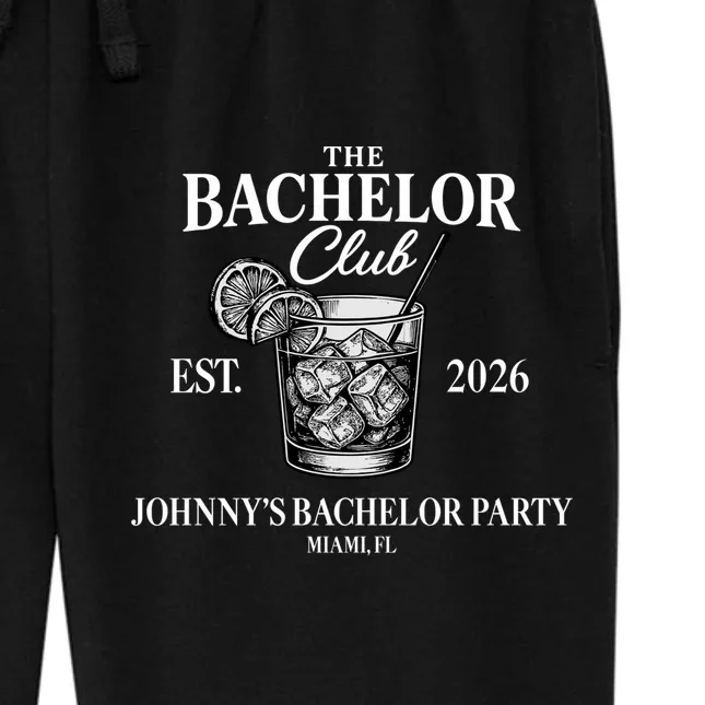 The Bachelor Club Custom Bachelor Party Women's Fleece Sweatpants - Front - Close-up