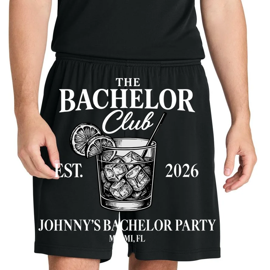 The Bachelor Club Custom Bachelor Party Men's Shorts - Front 1