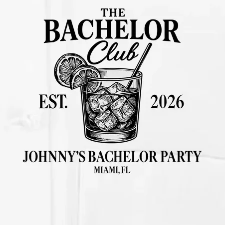 The Bachelor Club Custom Bachelor Party Men's Chef Coat - Front - Close-up
