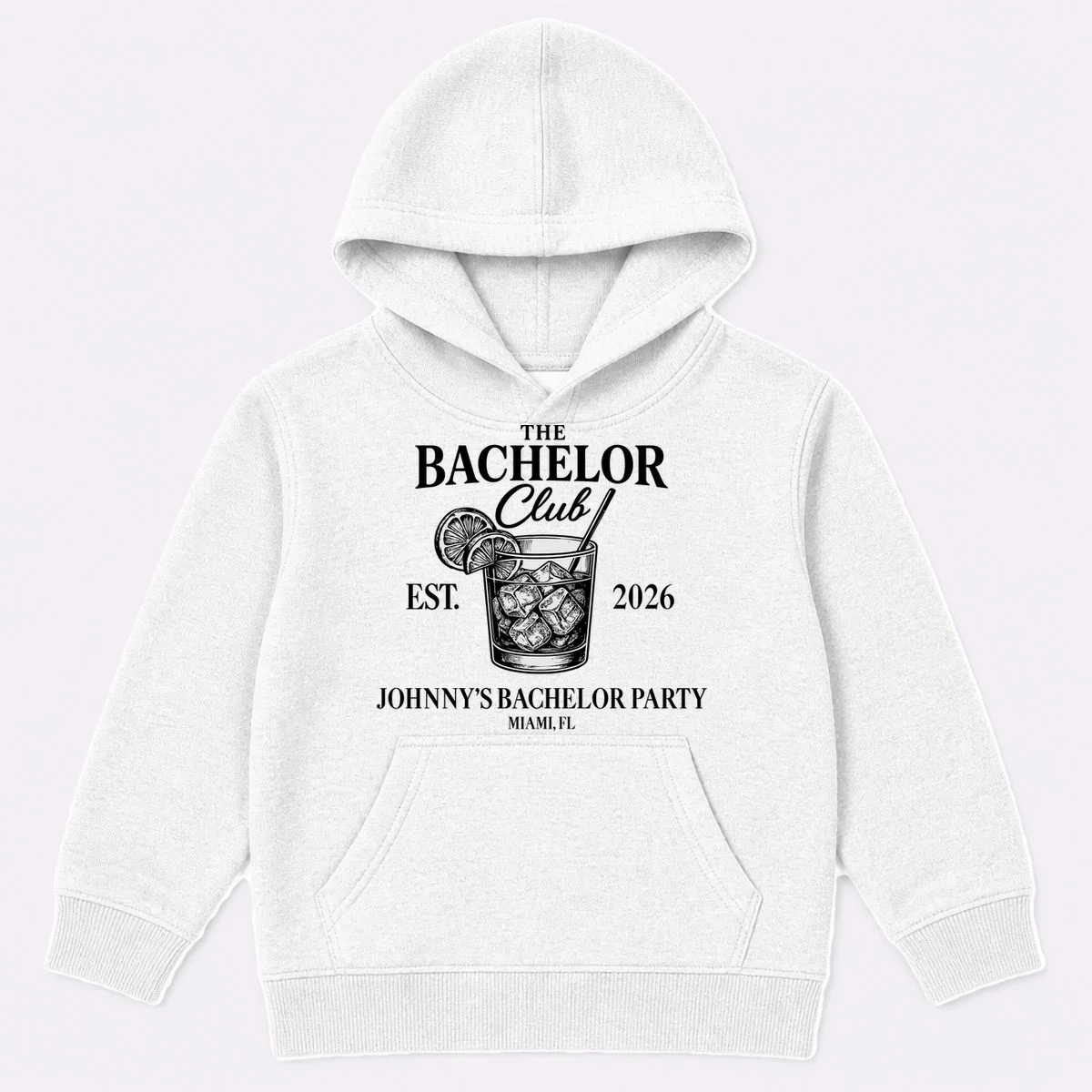 The Bachelor Club Custom Bachelor Party Kids Hoodie - Front