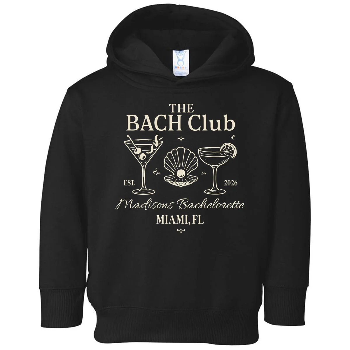 THE BACH Club Custom Bachelorette Toddler Hoodie - Front