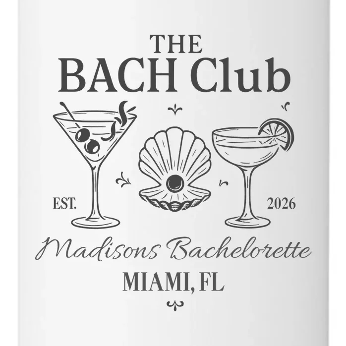 THE BACH Club Custom Bachelorette 24oz Water Bottle - Front - Close-up