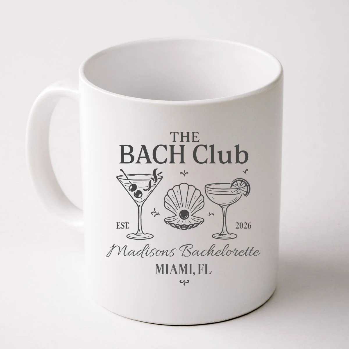 THE BACH Club Custom Bachelorette Coffee Mug - Front