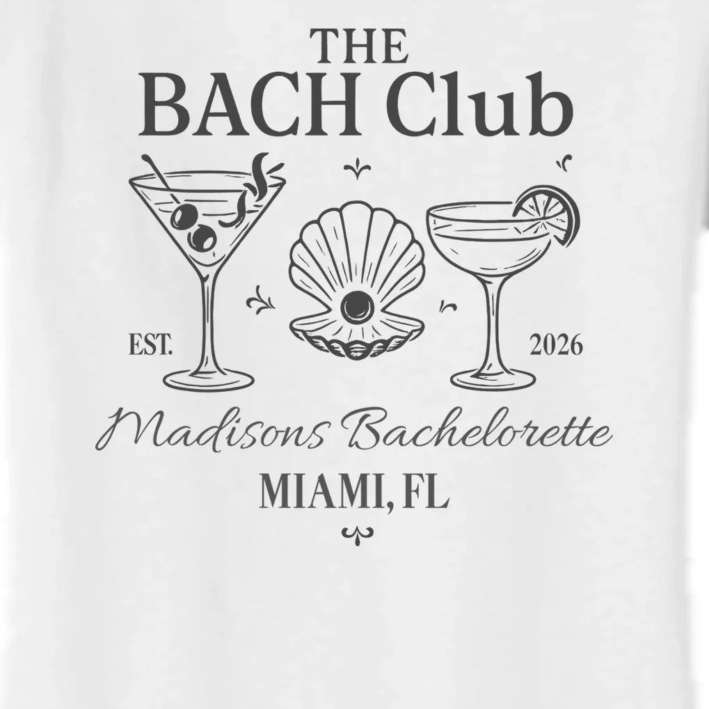 THE BACH Club Custom Bachelorette Women's Flannel Pajama Set - Front - Close-up