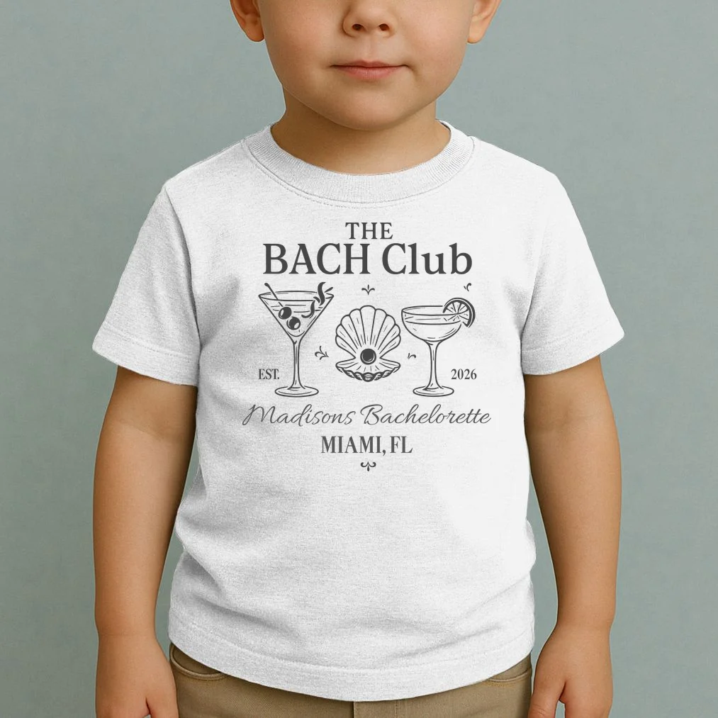 THE BACH Club Custom Bachelorette Toddler T-Shirt - Front 1