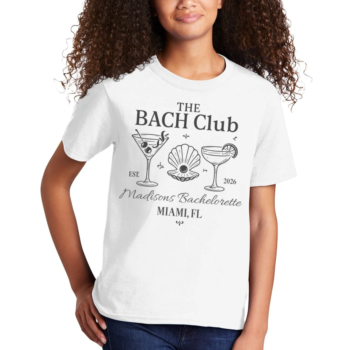 THE BACH Club Custom Bachelorette Kids T-Shirt - Front 1