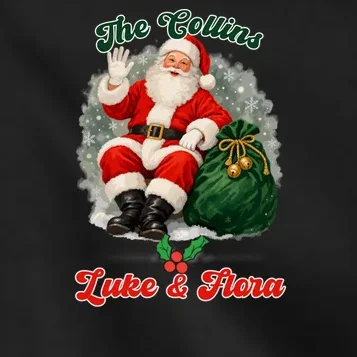 Personalized The Cool Santa Claus | Funny Christmas Santa Custom Name Kids Jacket - Front - Close-up