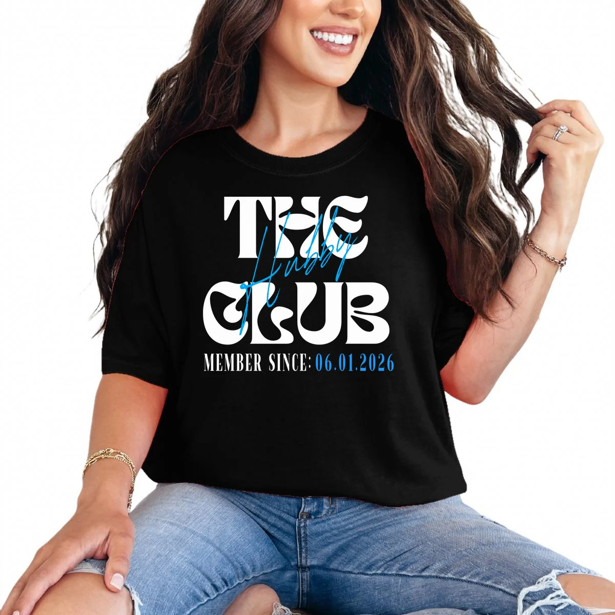 The Hubby Club Customizable Wedding Date T-Shirt - Front