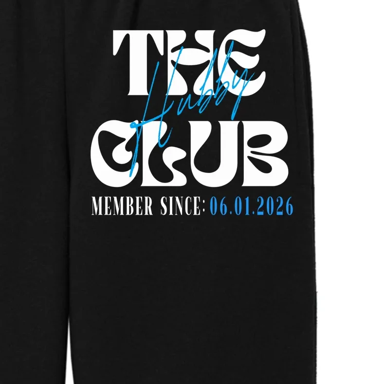 The Hubby Club Customizable Wedding Date Kids Fleece Sweatpants - Front - Close-up