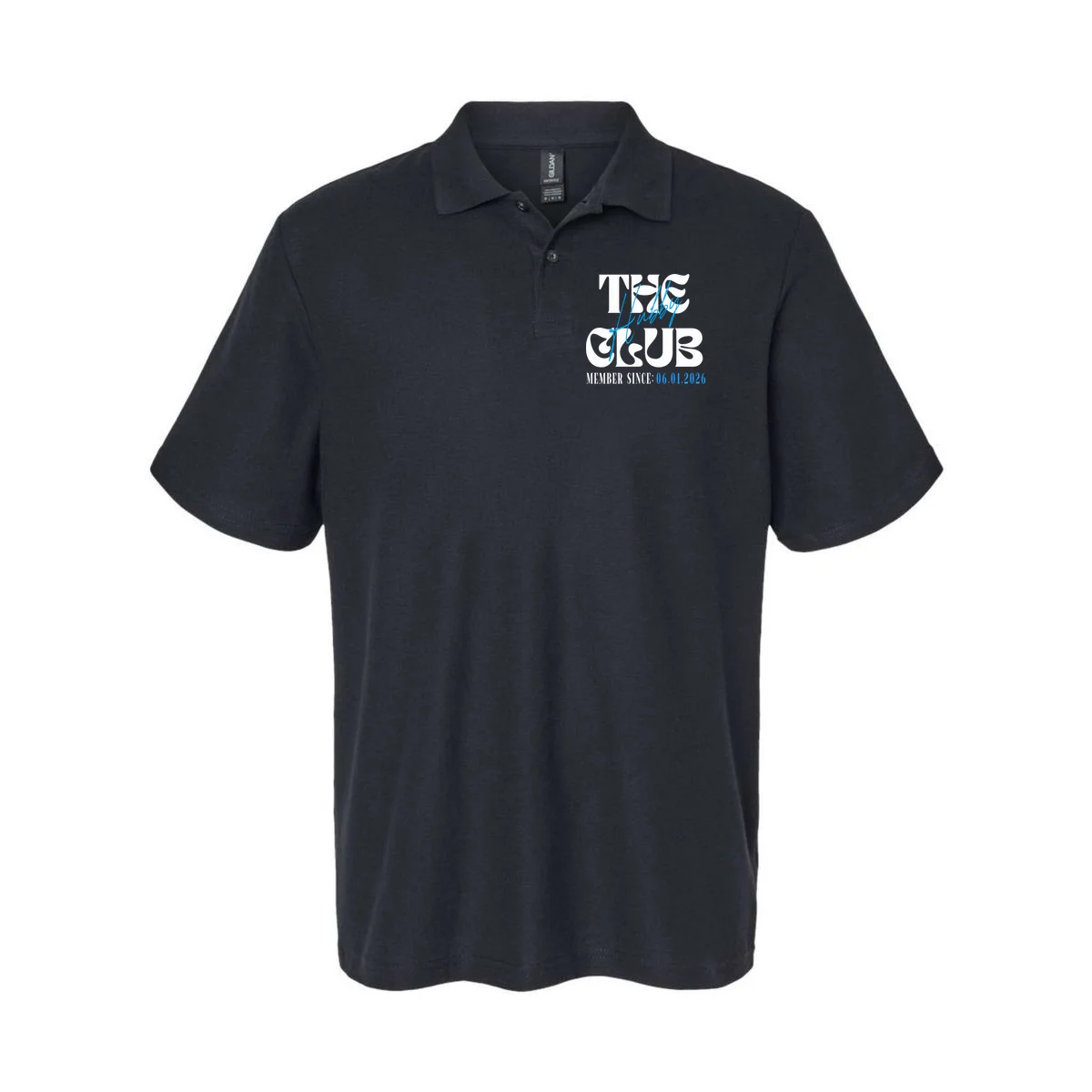 The Hubby Club Customizable Wedding Date Men's Polo - Front