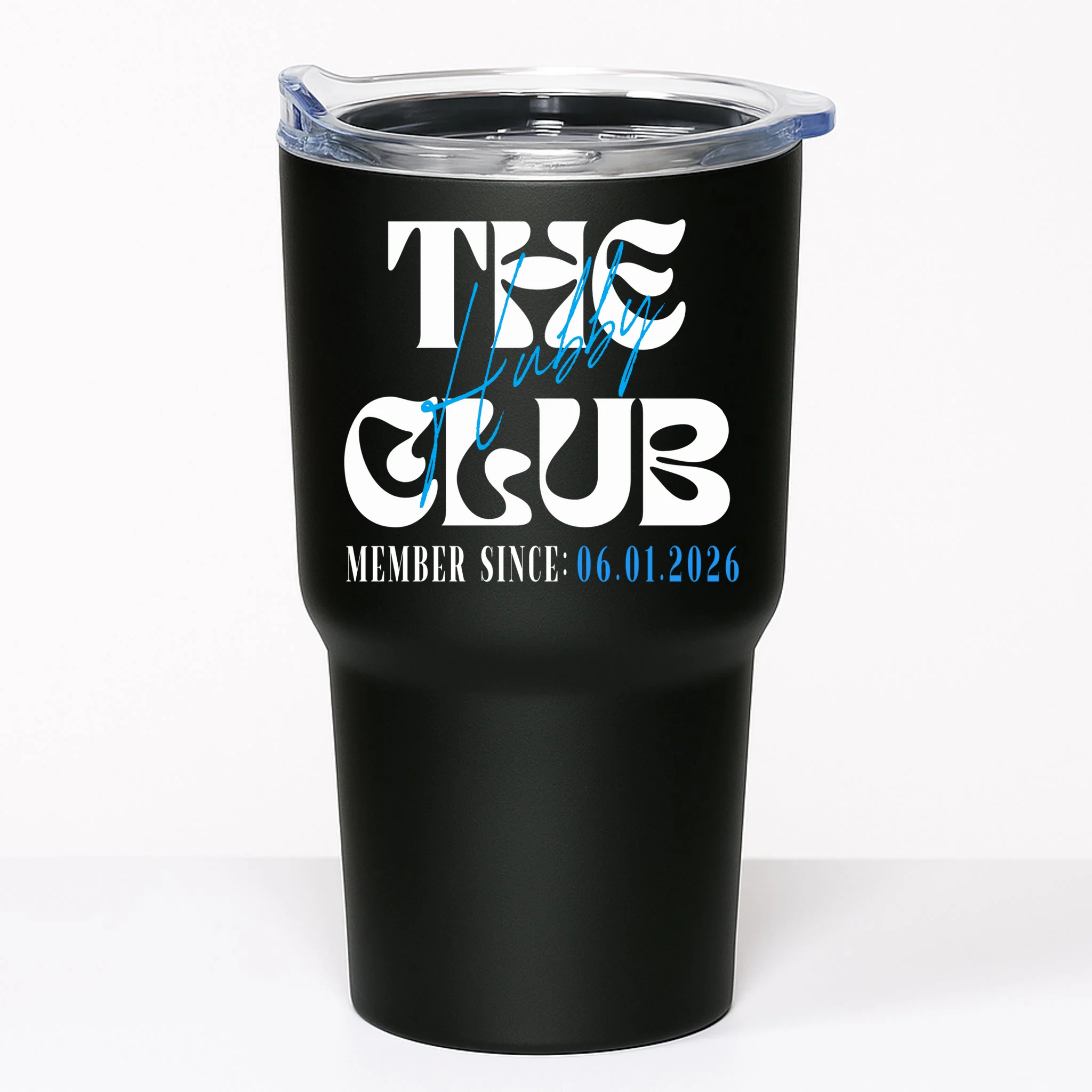 The Hubby Club Customizable Wedding Date 20oz Tumbler - Front