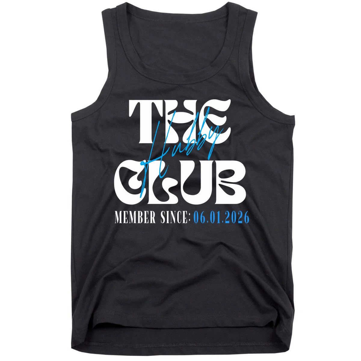 The Hubby Club Customizable Wedding Date Tank Top - Front