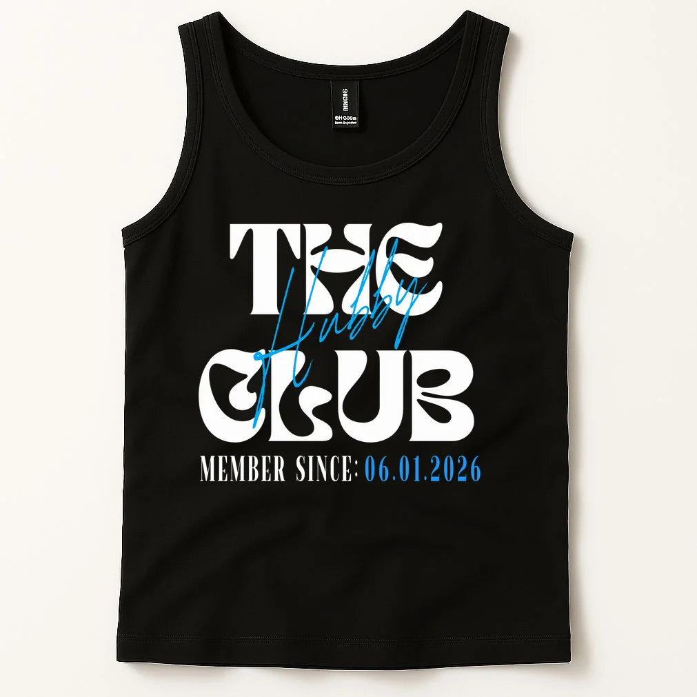 The Hubby Club Customizable Wedding Date Tank Top - Front 1