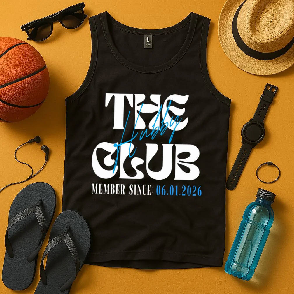 The Hubby Club Customizable Wedding Date Tank Top - Front 3