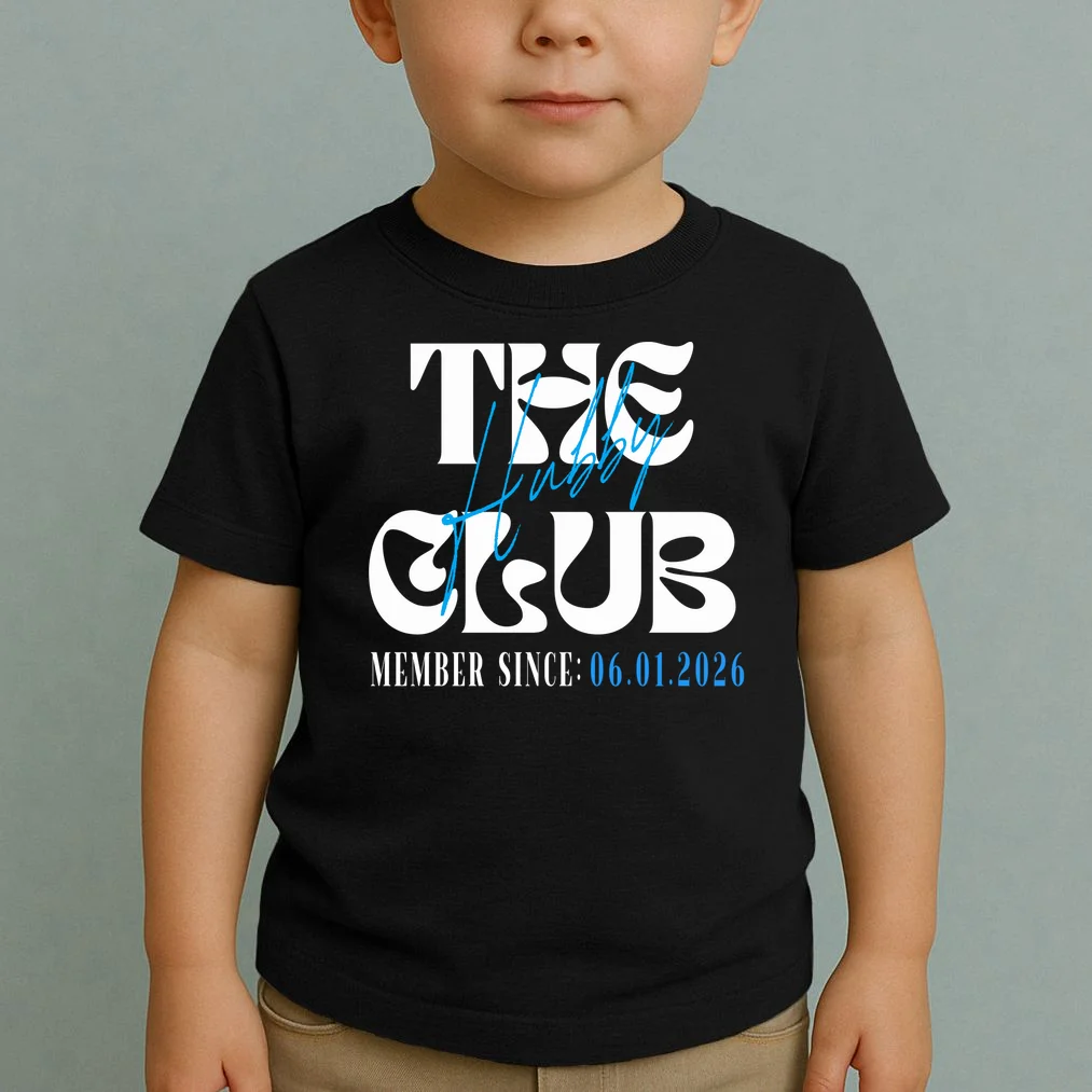 The Hubby Club Customizable Wedding Date Toddler T-Shirt - Front 1
