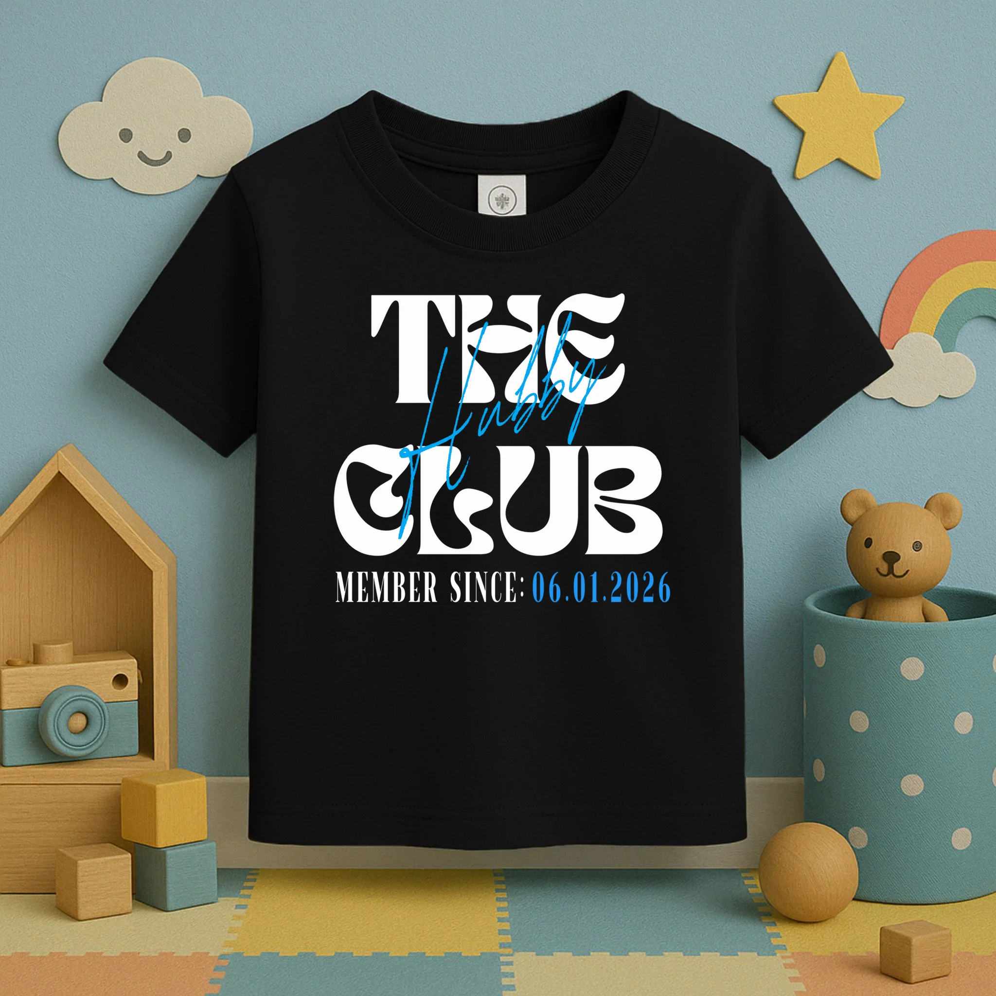 The Hubby Club Customizable Wedding Date Toddler T-Shirt - Front 2
