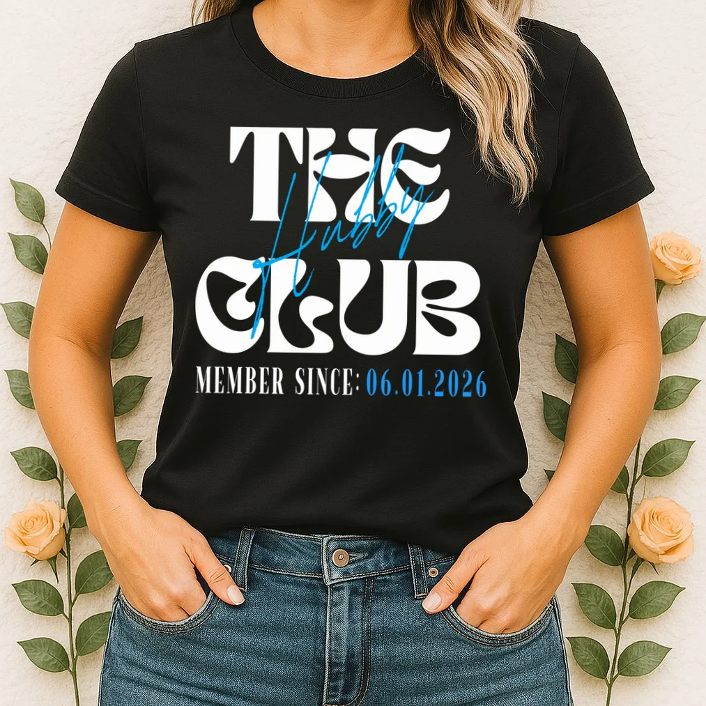 The Hubby Club Customizable Wedding Date Women's T-Shirt - Front 1