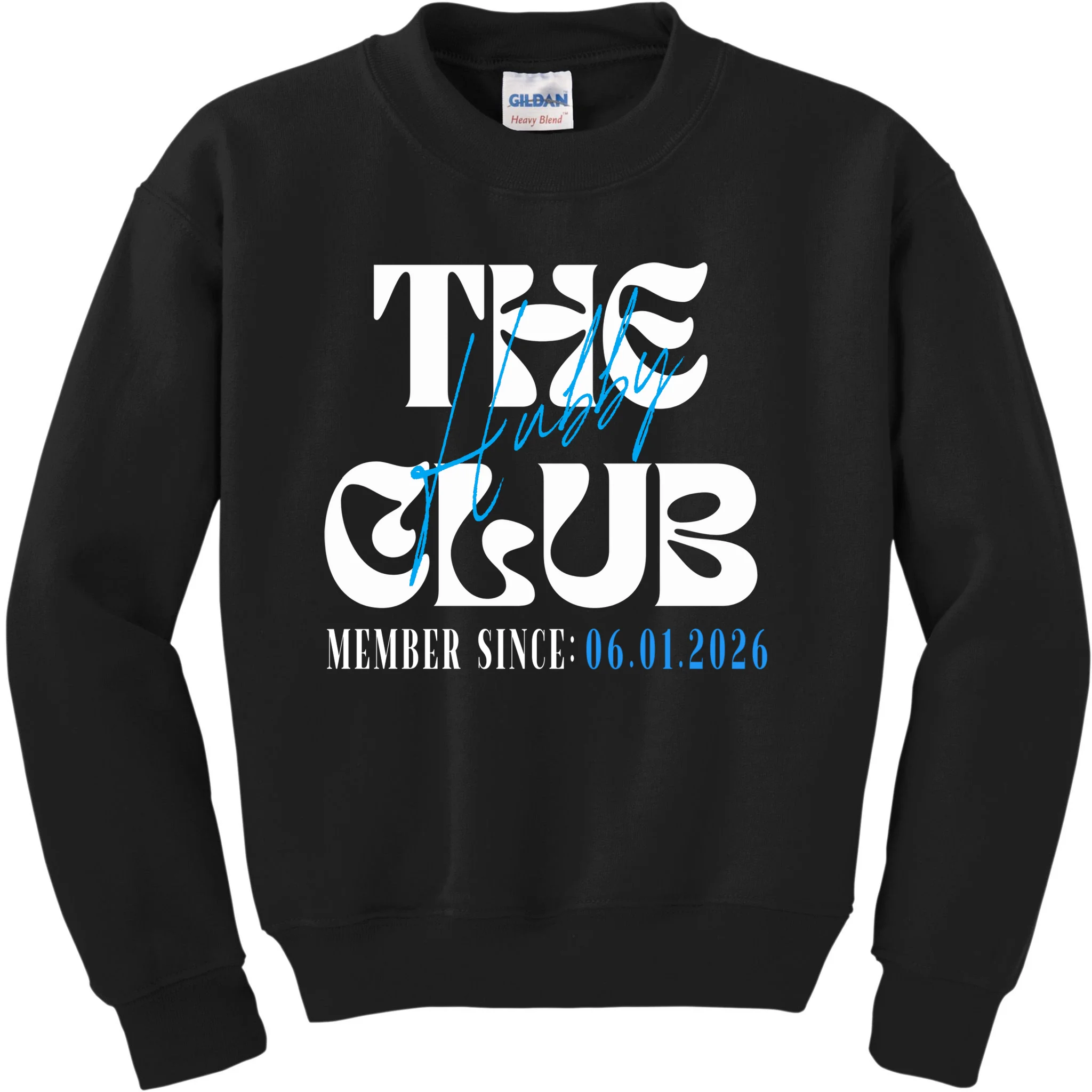 The Hubby Club Customizable Wedding Date Kids Sweatshirt - Front