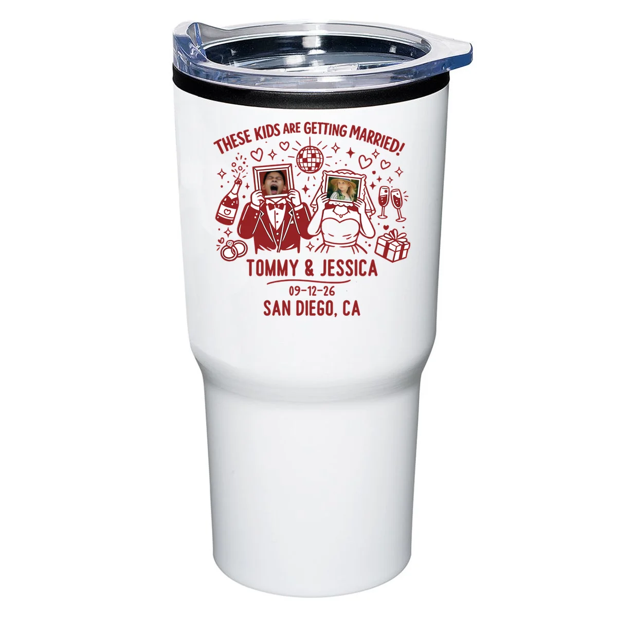 These Kids Are Getting Married Personalized Wedding 20oz Tumbler - Front