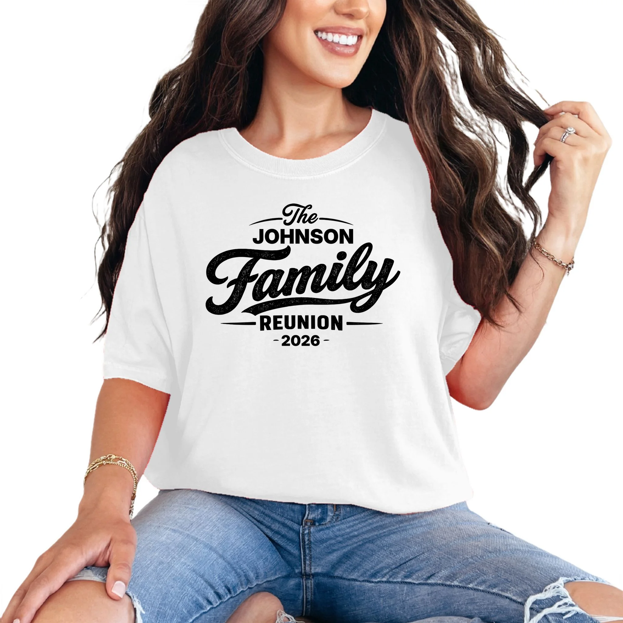 Your Personalized Family Reunion Comfort Colors Unisex T-Shirt - Front