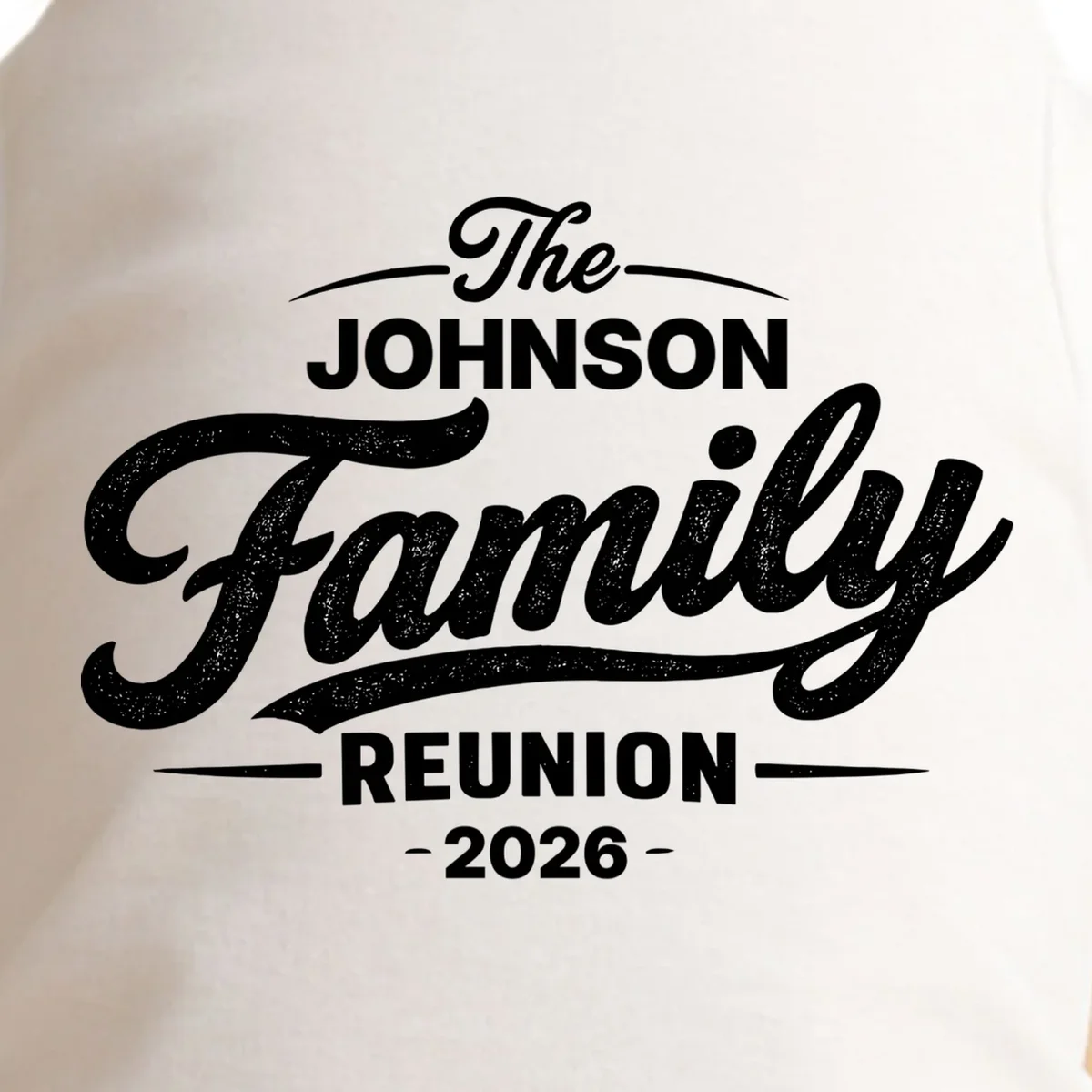 Your Personalized Family Reunion Doggie Tank - Front - Close-up