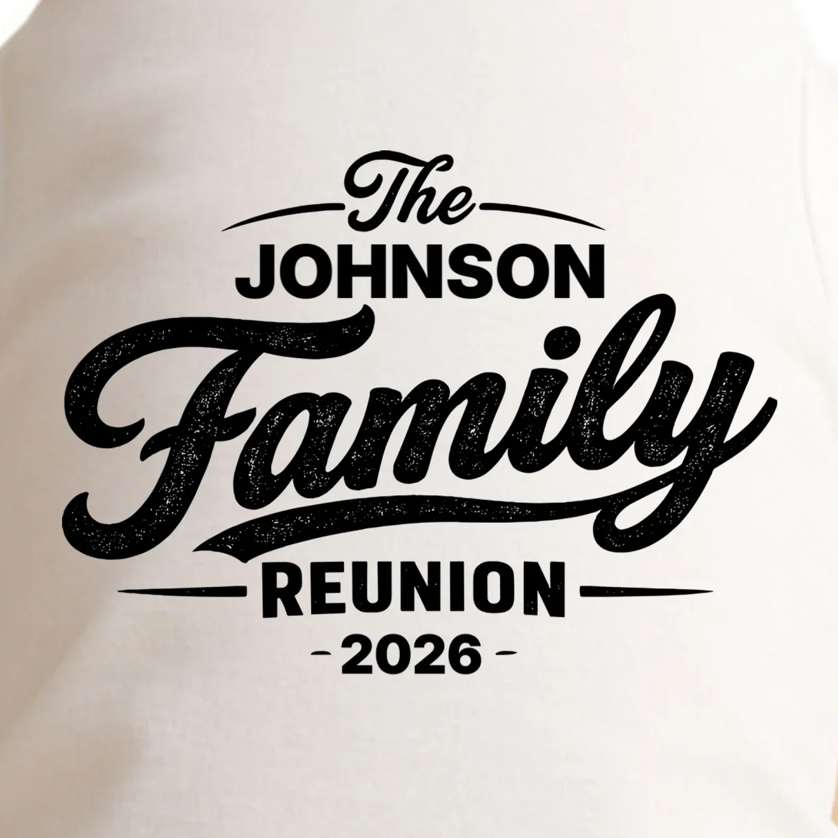 Your Personalized Family Reunion Doggie Tank - Front - Close-up