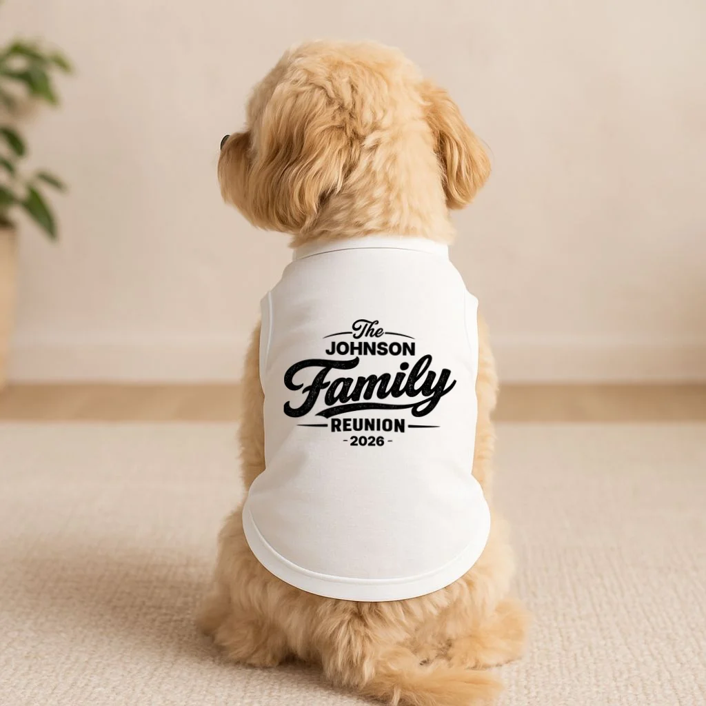 Your Personalized Family Reunion Doggie Tank - Front 1