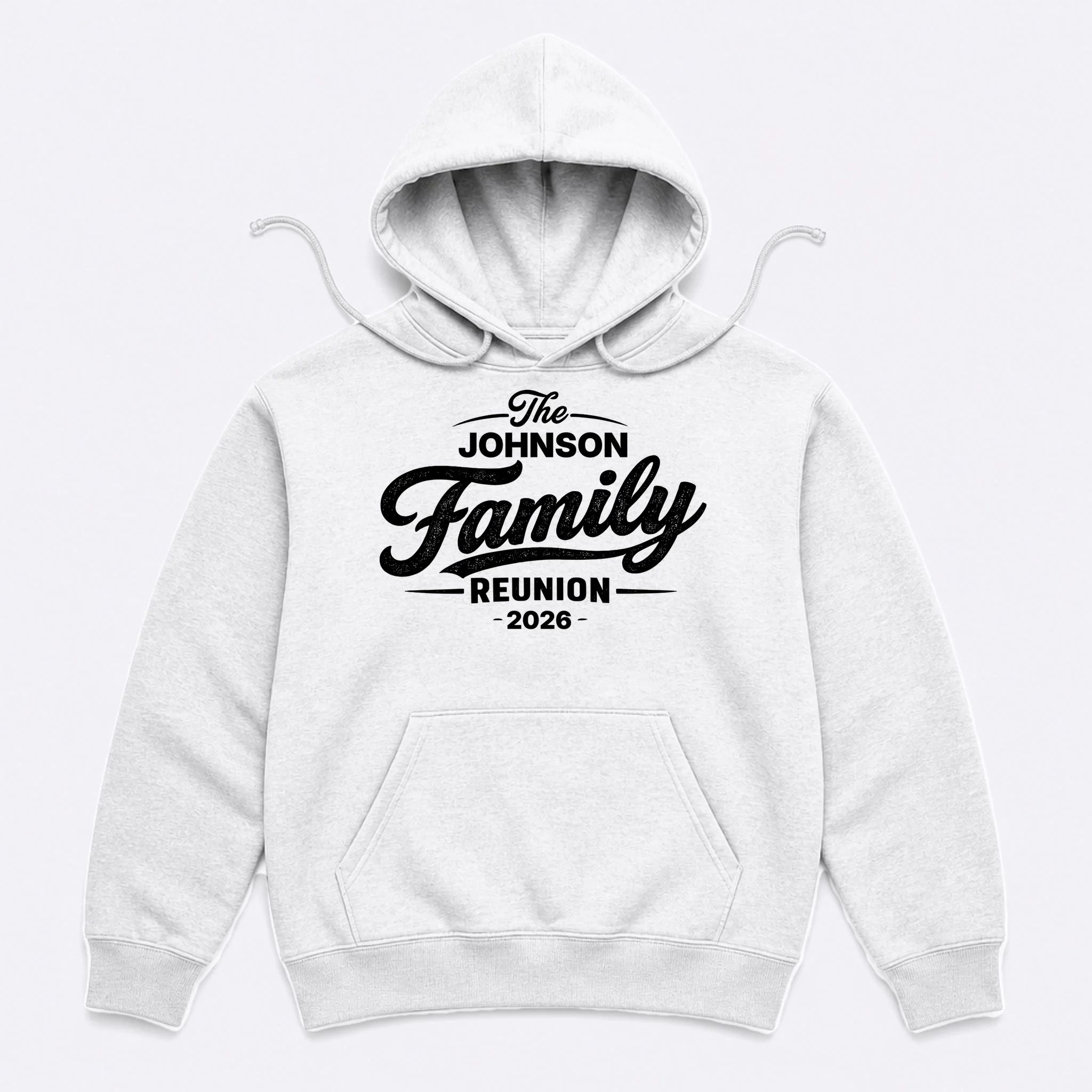 Your Personalized Family Reunion Men's Hoodie Front