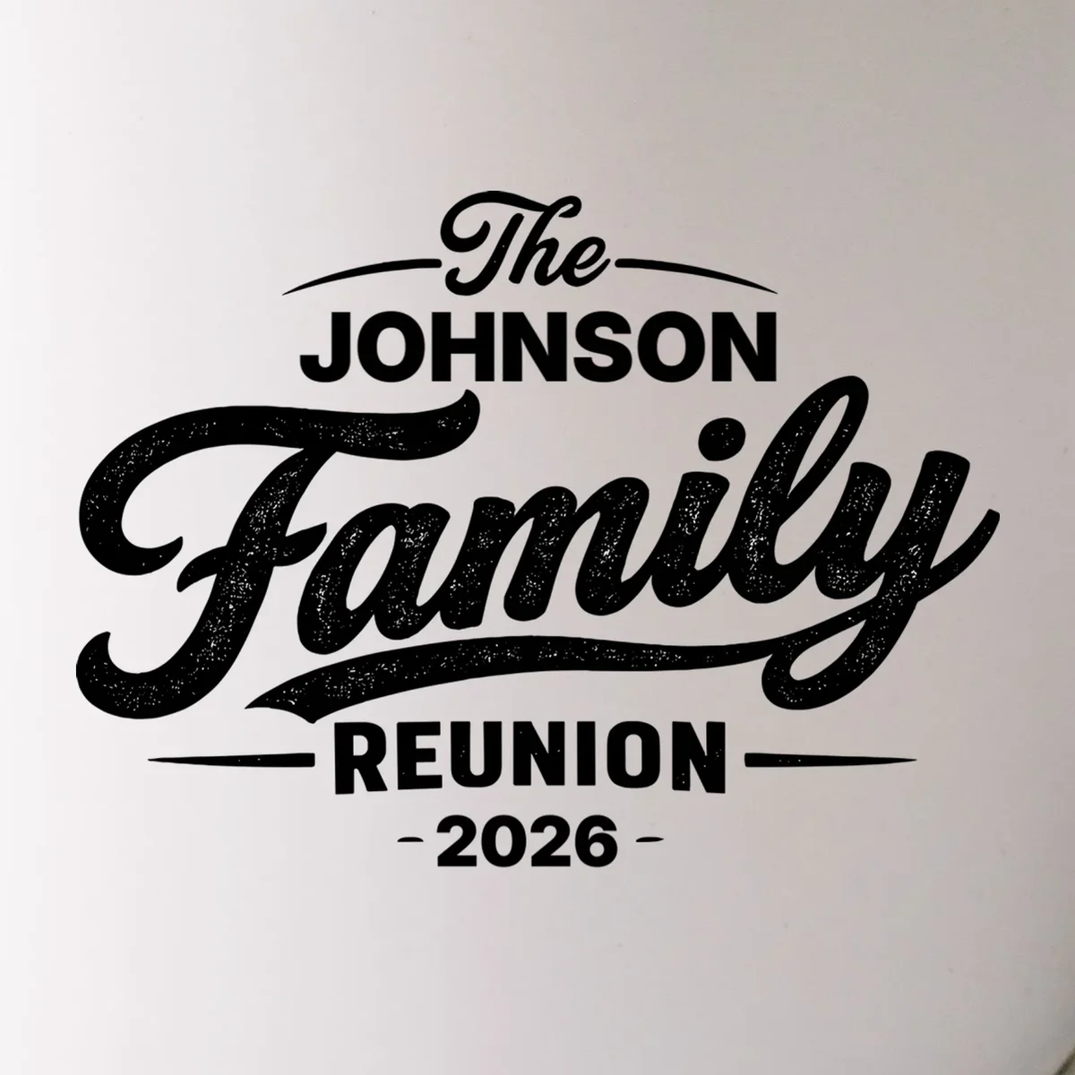 Your Personalized Family Reunion Mug - Front - Close-up